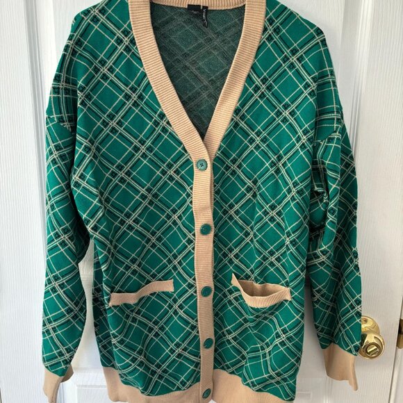 Geometric Jacquard Cardigan - Picture 2 of 6